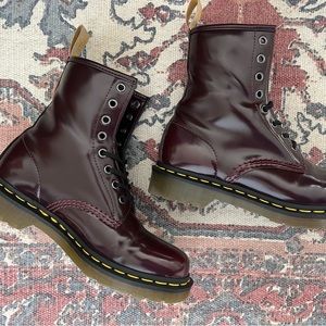 Cherry Red Vegan 1460 Doc Marten Boot